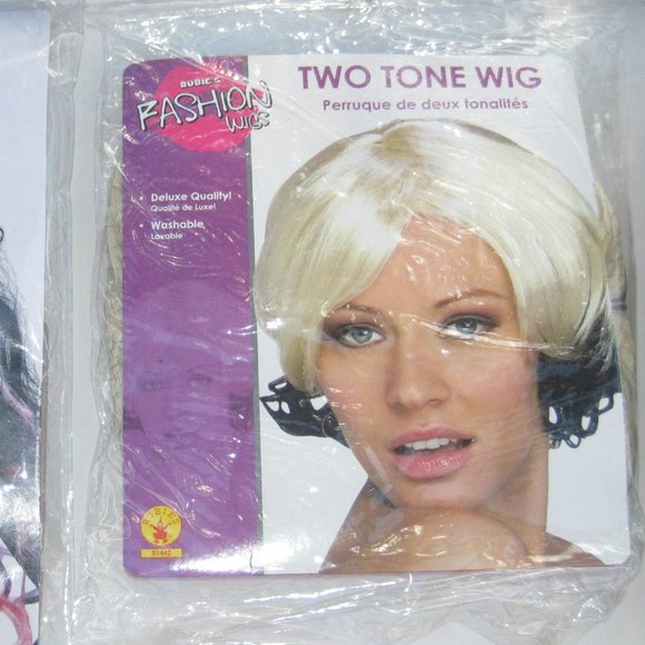 New In Bag    Bundle of 6 Halloween Wigs